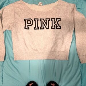 PINK Victoria's Secret Light Gray Sweatshirt